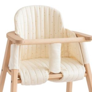 achetez Coussin de chaise haute Growing green Honey Sweet Dots Natural Nobodinoz au meilleur prix en promo
