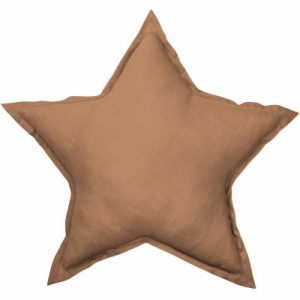 achetez Coussin étoile chocolat Pure nature (45 cm) Cotton&Sweets au meilleur prix en promo