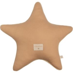 achetez Coussin étoile nid d'abeille Aristote nude (40 cm) Nobodinoz au meilleur prix en promo