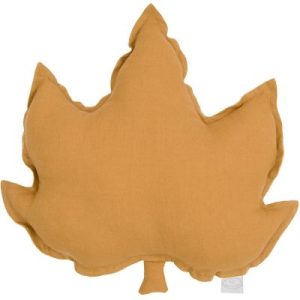 achetez Coussin feuille d'érable caramel (43 cm) Cotton&Sweets au meilleur prix en promo