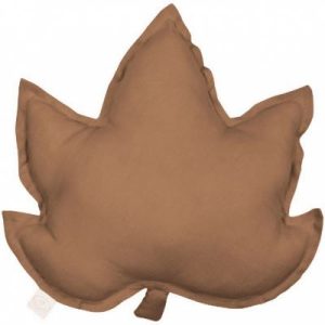 achetez Coussin feuille d'érable chocolat Pure nature (43 cm) Cotton&Sweets au meilleur prix en promo