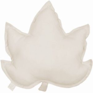 achetez Coussin feuille d'érable écru Pure nature (43 cm) Cotton&Sweets au meilleur prix en promo