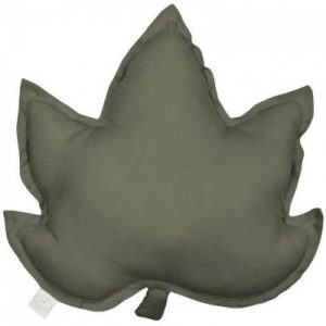 achetez Coussin feuille d'érable olive Pure nature (43 cm) Cotton&Sweets au meilleur prix en promo