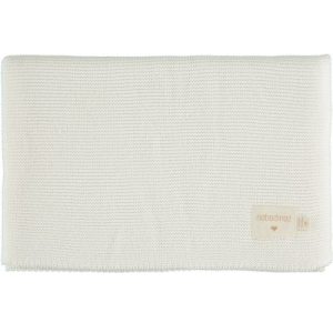 achetez Couverture bébé tricotée blanche So Natural (70 x 90 cm) Nobodinoz au meilleur prix en promo
