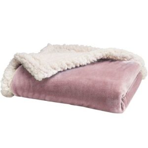 achetez Couverture bi-matière rose (75 x 100 cm) Babycalin au meilleur prix en promo