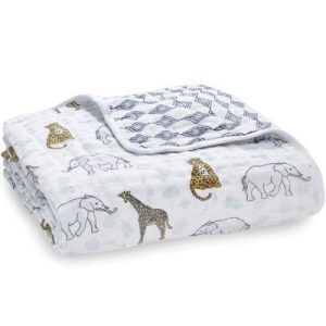 achetez Couverture de rêve en coton Jungle (120 x 120 cm) aden + anais au meilleur prix en promo