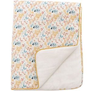 achetez Couverture en coton fleurie Sous mon baobab (90 x 69 cm) Moulin Roty au meilleur prix en promo