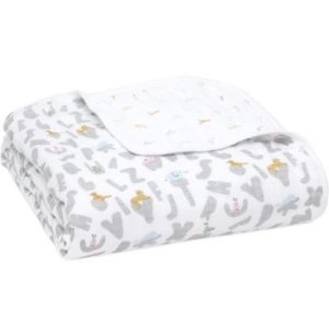 achetez Couverture en mousseline de coton Alphabet animals (112 x 112 cm) aden + anais au meilleur prix en promo