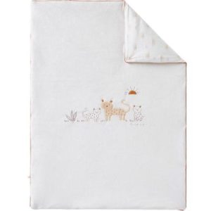 achetez Couverture en veloudoux écru Babou & Kendi (75 x 100 cm) Noukie's au meilleur prix en promo
