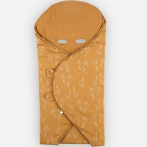 achetez Couverture nomade en jersey bio Mix & Match ocre Noukie's au meilleur prix en promo