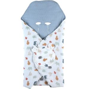achetez Couverture nomade en mousseline de coton bio Jungle Noukie's au meilleur prix en promo