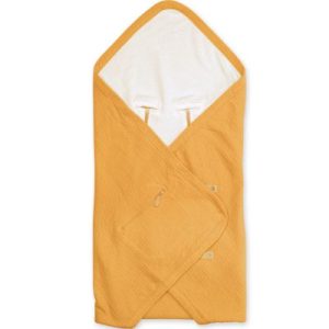 achetez Couverture nomade légère Biside Cadum ocre jaune (90 x 90 cm) Bemini au meilleur prix en promo