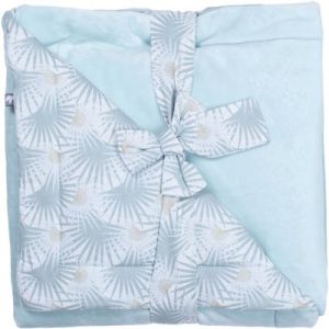 achetez Couverture polaire Palmier céladon Luxe Minky (70 x 100 cm) BB & Co au meilleur prix en promo