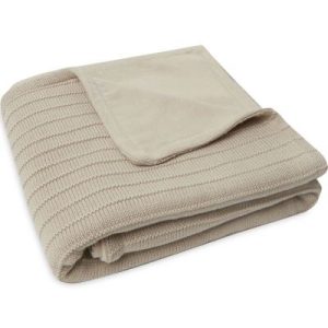 achetez Couverture polaire en coton bio Pure Knit Nougat (75 x 100 cm) Jollein au meilleur prix en promo