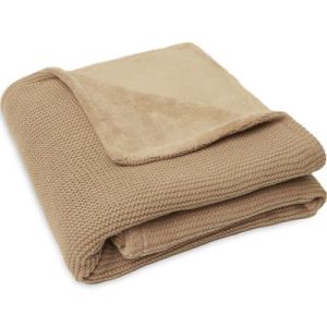 achetez Couverture polaire tricotée Basic Knit Biscuit (75 x 100 cm) Jollein au meilleur prix en promo