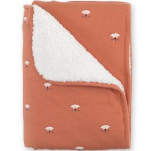 achetez Couverture réversible chaude en teddy Odete terracotta (75 x 100 cm) Bemini au meilleur prix en promo