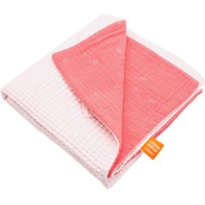 achetez Couverture réversible en nid d'abeille Rose (95 x 70 cm) L'oiseau bateau au meilleur prix en promo