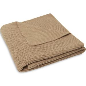 achetez Couverture tricotée Basic Knit Biscuit (75 x 100 cm) Jollein au meilleur prix en promo