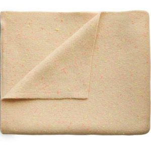 achetez Couverture tricotée en coton bio Confetti Peach (80 x 100 cm) Mushie au meilleur prix en promo