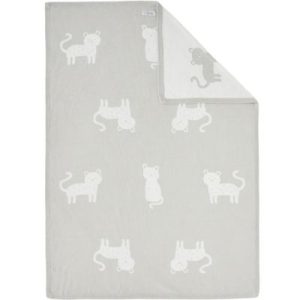 achetez Couverture tricotée en coton léopard Babou & Kendi (75 x 100 cm) Noukie's au meilleur prix en promo