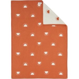 achetez Couverture tricotée en coton soleil Babou & Kendi (75 x 100 cm) Noukie's au meilleur prix en promo