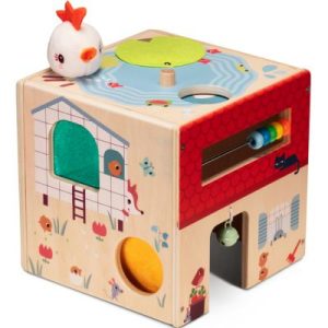 achetez Cube d'activités en bois Ferme Lilliputiens au meilleur prix en promo