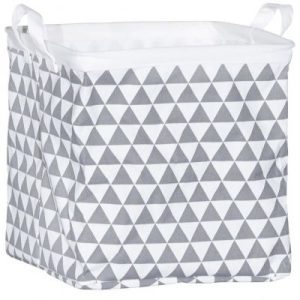 achetez Cube de rangement triangle gris (28 x 28 x 28 cm) Sauthon au meilleur prix en promo