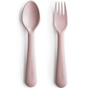 achetez Cuillère et fourchette Blush Mushie au meilleur prix en promo