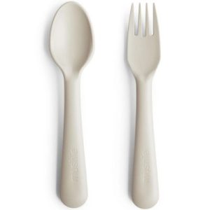 achetez Cuillère et fourchette Ivory Mushie au meilleur prix en promo