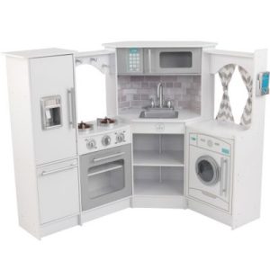 achetez Cuisine enfant Ultimate Corner blanche avec sons et lumières KidKraft au meilleur prix en promo