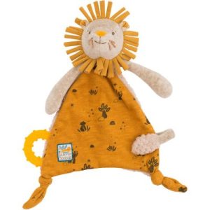 achetez Doudou attache sucette lion Sous mon baobab Moulin Roty au meilleur prix en promo