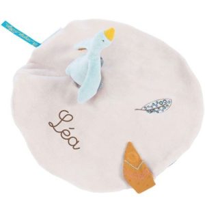 achetez Doudou attache sucette petite oie Olga Le voyage d'Olga (personnalisable) Moulin Roty au meilleur prix en promo