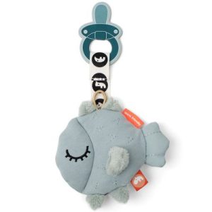 achetez Doudou attache sucette poisson bleu Puffee Done by Deer au meilleur prix en promo