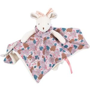achetez Doudou attache tétine Souris grise Il était une fois (personnalisable) Moulin Roty au meilleur prix en promo