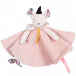 achetez Doudou attache tétine Souris rose Il était une fois Moulin Roty au meilleur prix en promo