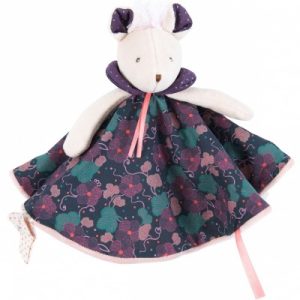 achetez Doudou attache tétine Souris violette Il était une fois Moulin Roty au meilleur prix en promo