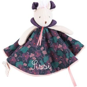achetez Doudou attache tétine Souris violette Il était une fois (personnalisable) Moulin Roty au meilleur prix en promo