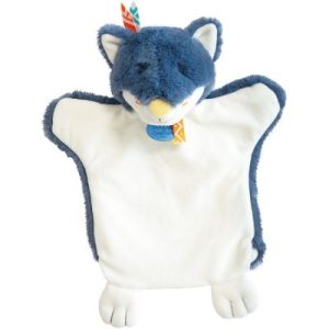 achetez Doudou marionnette Loup bleu indien Doudou et Compagnie au meilleur prix en promo
