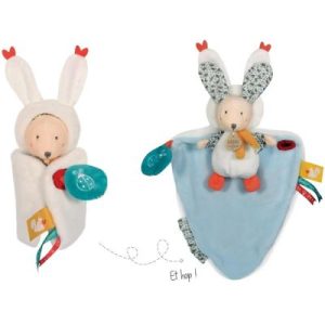 achetez Doudou papillote 3 en 1 Lapin Les petits futés Doudou et Compagnie au meilleur prix en promo