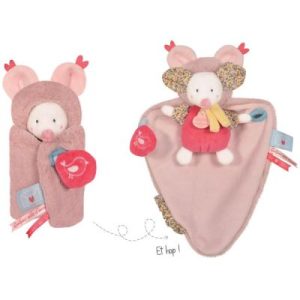 achetez Doudou papillote 3 en 1 Souris Les petits futés Doudou et Compagnie au meilleur prix en promo