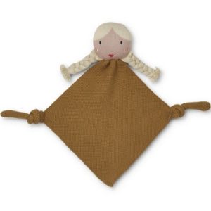 achetez Doudou plat Alfie Doll Golden caramel multi mix Liewood au meilleur prix en promo
