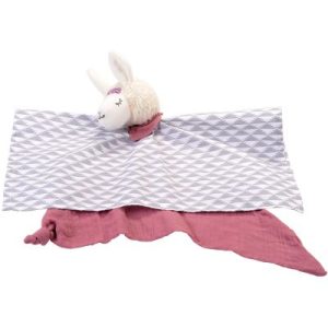 achetez Doudou plat Lama rose et violet Kikadu au meilleur prix en promo