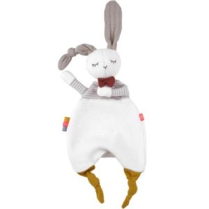 achetez Doudou plat Lapin gris Kikadu au meilleur prix en promo