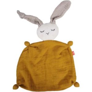 achetez Doudou plat Lapin moutarde Kikadu au meilleur prix en promo
