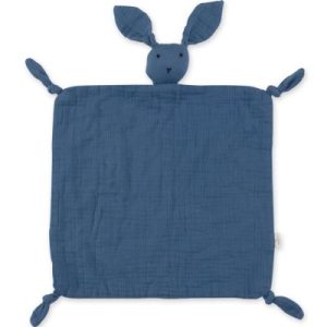 achetez Doudou plat attache sucette Bunny bleu minéral wonder (40 cm) Bemini au meilleur prix en promo