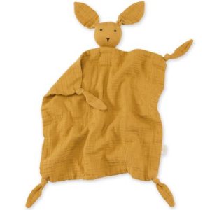 achetez Doudou plat attache sucette Bunny ocre golden (40 cm) Bemini au meilleur prix en promo
