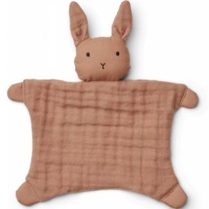 achetez Doudou plat en coton bio Amaya Rabbit tuscany rose Liewood au meilleur prix en promo