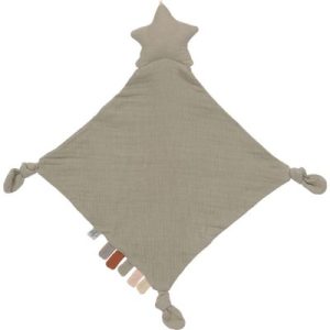 achetez Doudou plat en coton bio Etoile olive Lässig au meilleur prix en promo