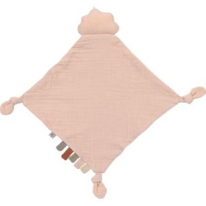achetez Doudou plat en coton bio Nuage rose poudré Lässig au meilleur prix en promo