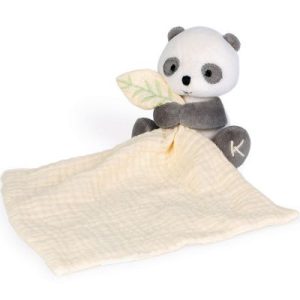 achetez Doudou plat en coton bio Panda WWF Kaloo au meilleur prix en promo